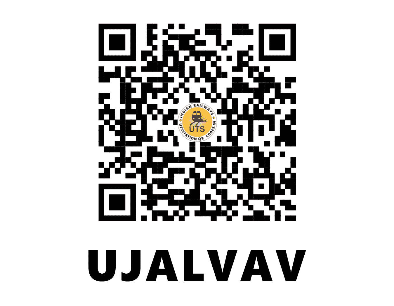 UTS QR Code for UJALVAV - UJ (WR - GUJARAT)