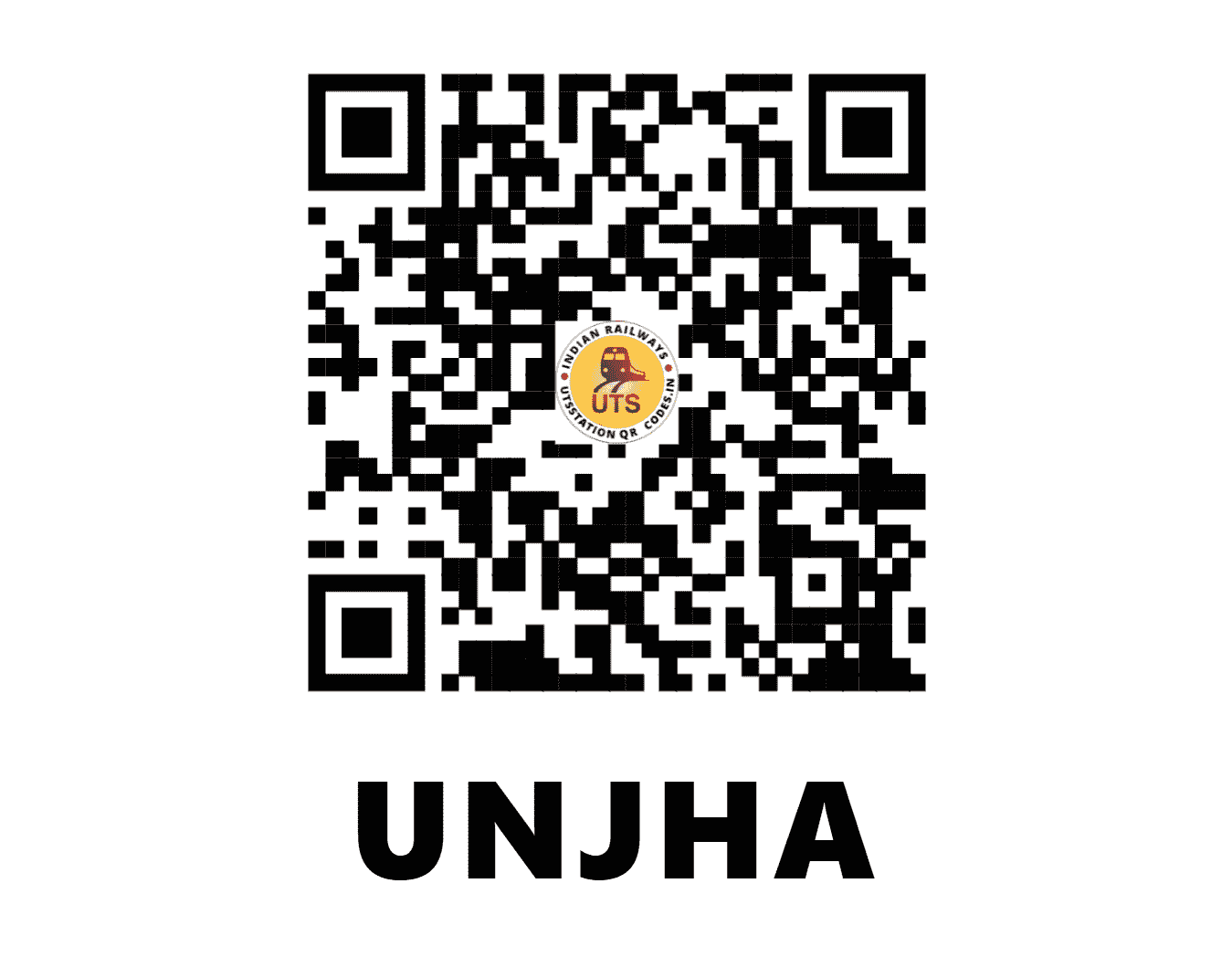 UTS QR Code for UNJHA - UJA (WR - GUJARAT)