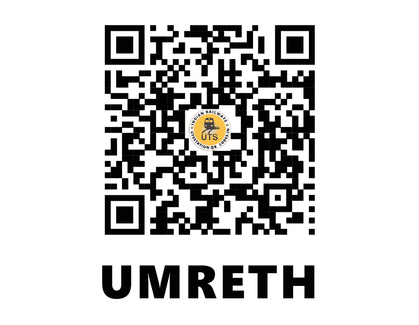 UTS QR Code for UMRETH - UMH (WR - GUJARAT)