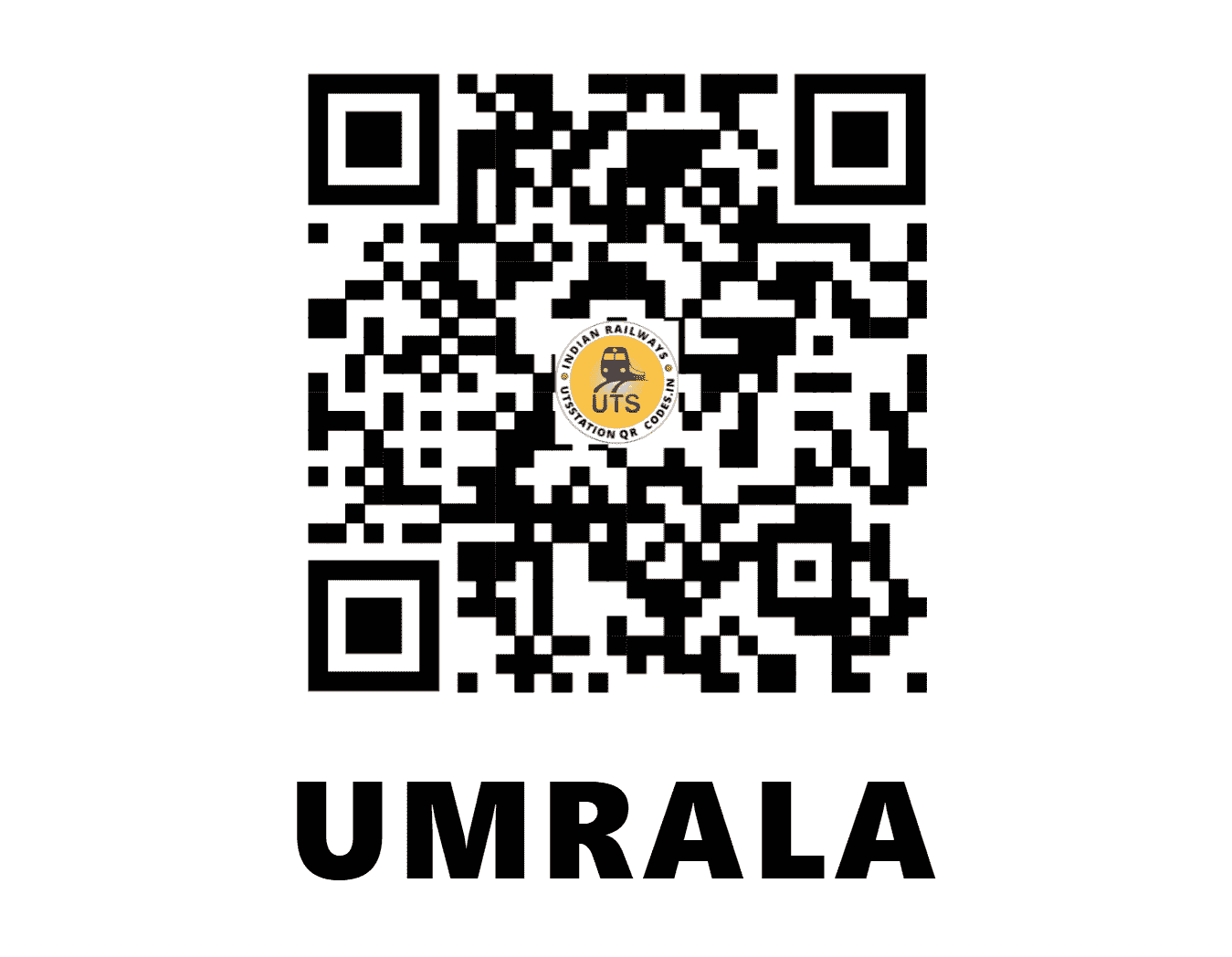 UTS QR Code for UMRALA - URT (WR - GUJARAT)