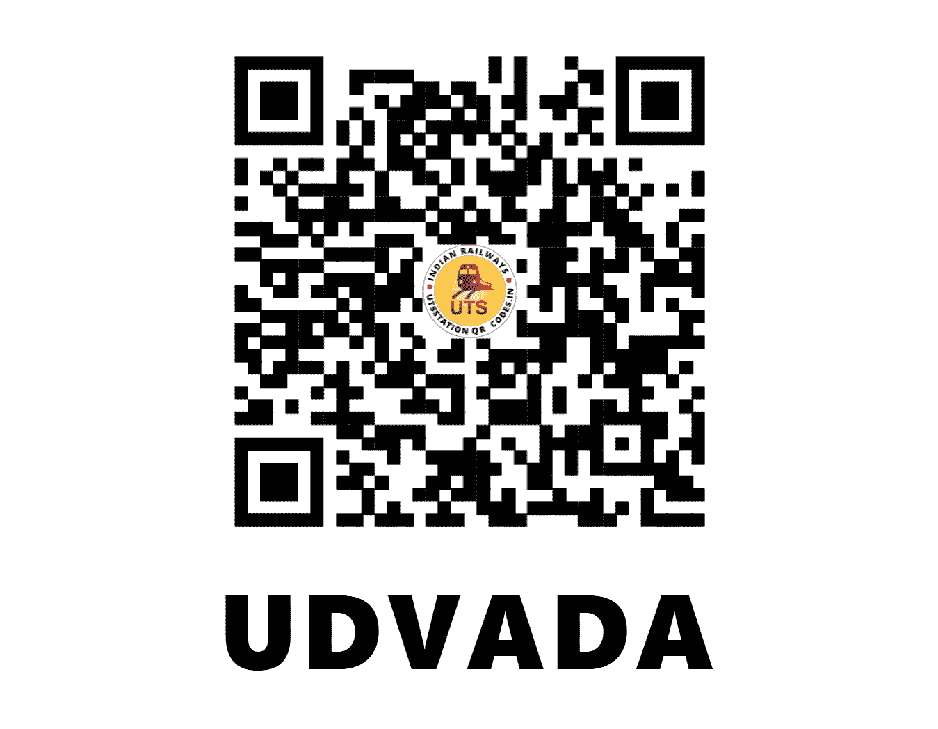 UTS QR Code for UDVADA - UVD (WR - GUJARAT)
