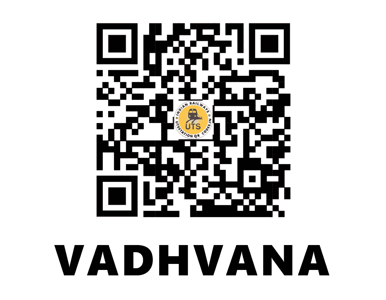 UTS QR Code for VADHVANA - VAN (WR - GUJARAT)