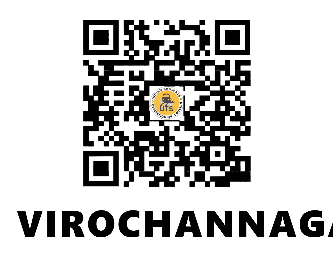 UTS QR Code for VIROCHANNAGAR - VCN (WR - GUJARAT)