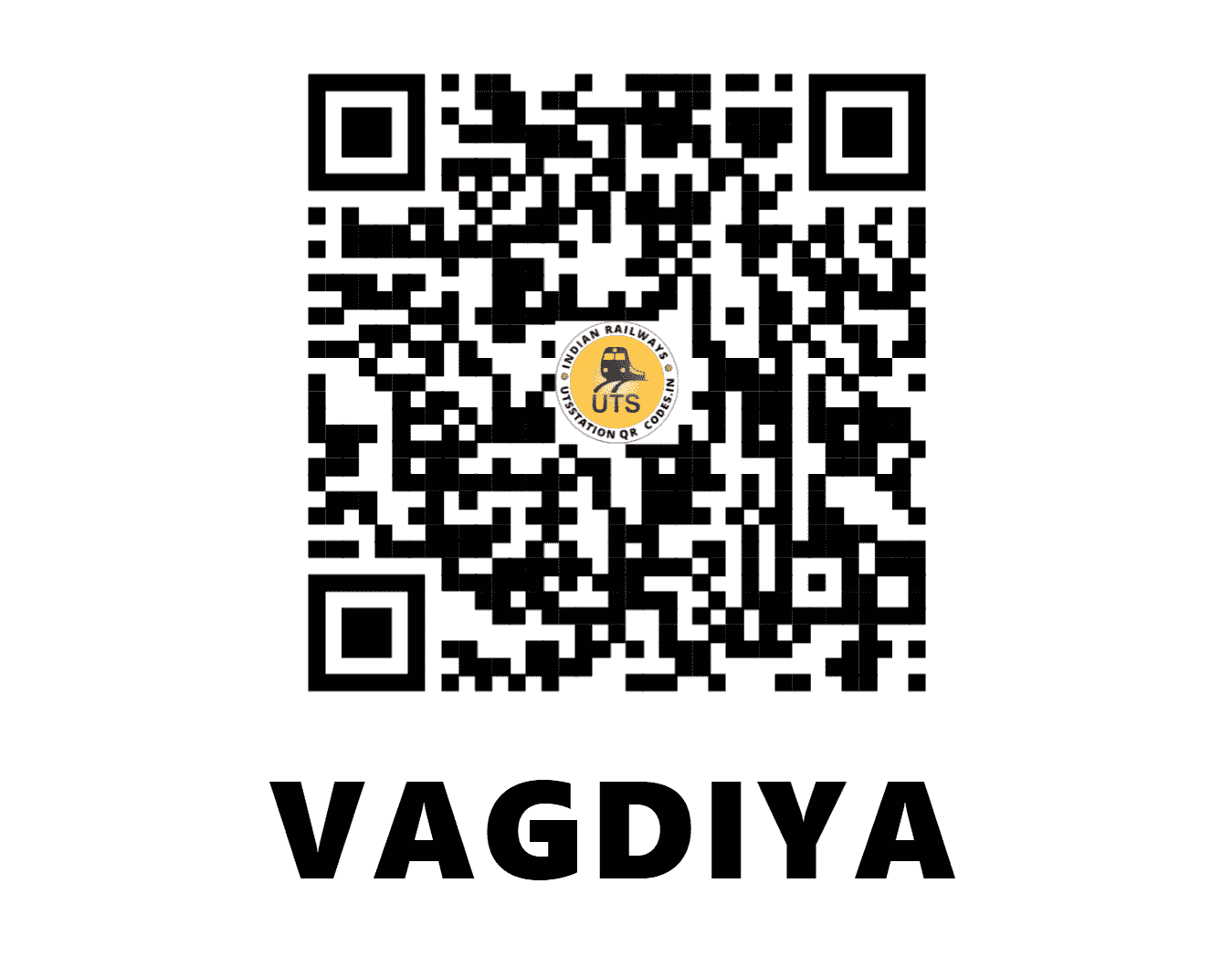 UTS QR Code for VAGDIYA - VD (WR - GUJARAT)