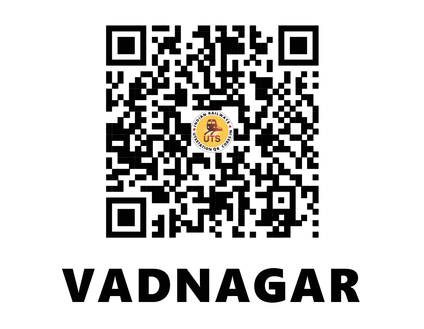 UTS QR Code for VADNAGAR - VDG (WR - GUJARAT)