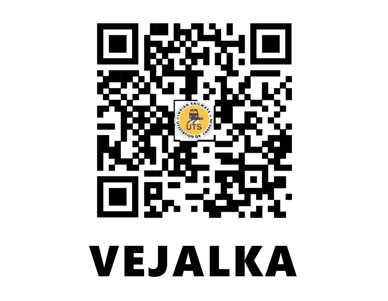 UTS QR Code for VEJALKA - VJK (WR - GUJARAT)