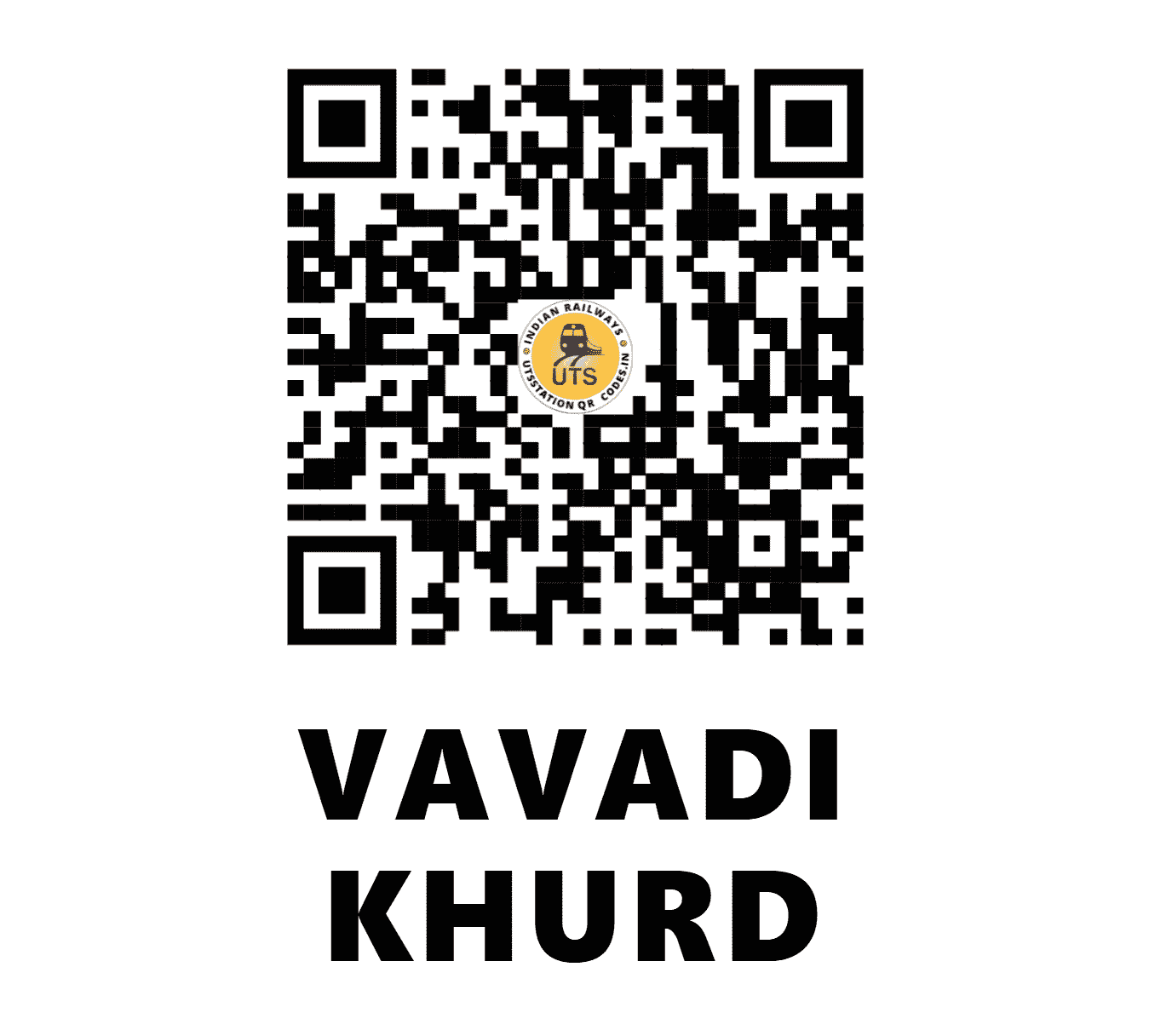 UTS QR Code for VAVADI KHURD - VKG (WR - GUJARAT)