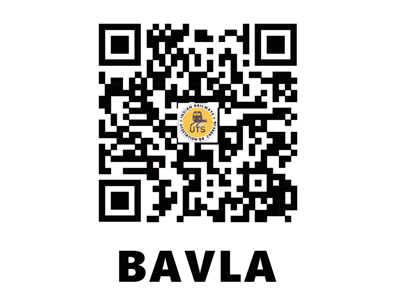 UTS QR Code for BAVLA - VLA (WR - GUJARAT)