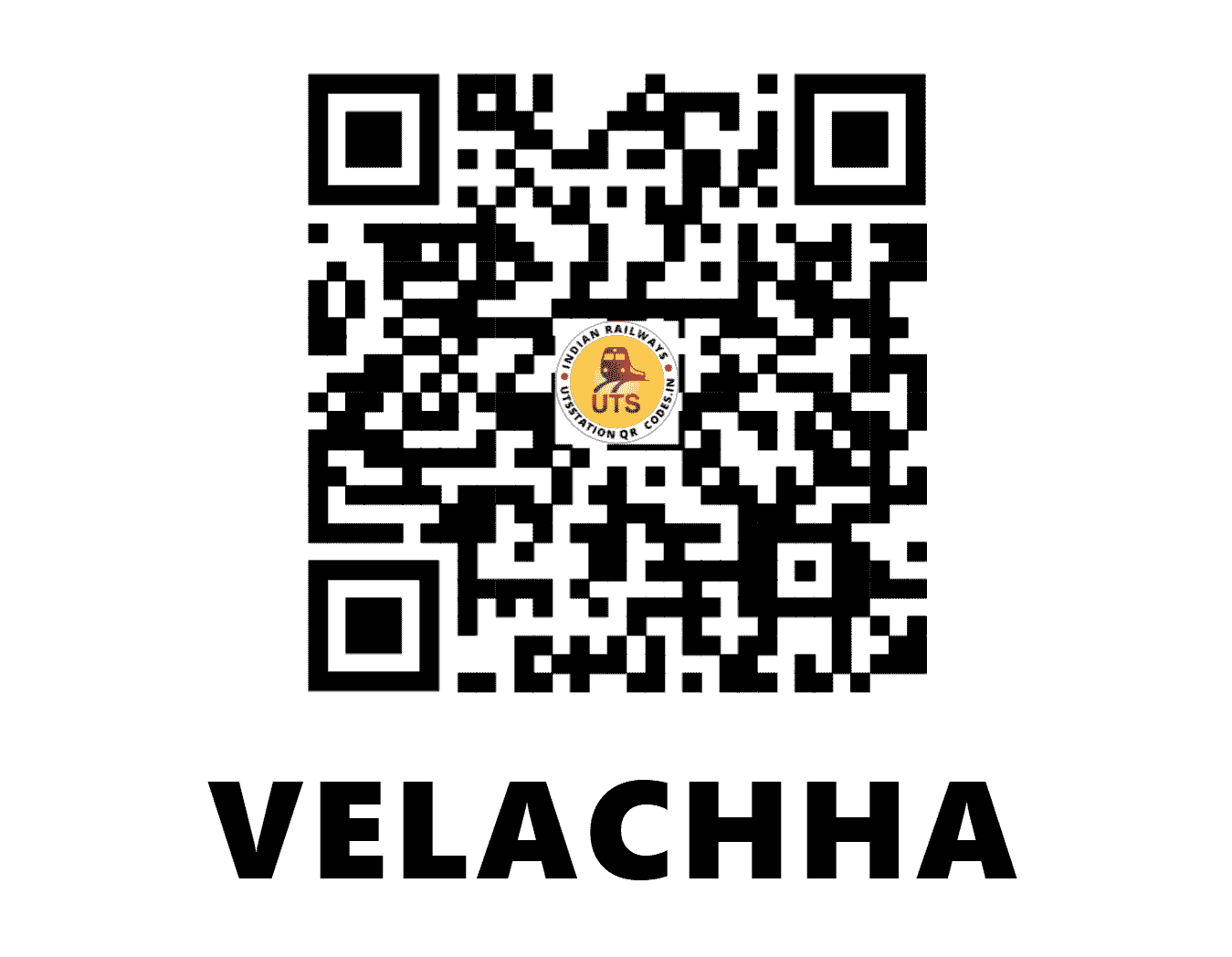UTS QR Code for VELACHHA - VLC (WR - GUJARAT)