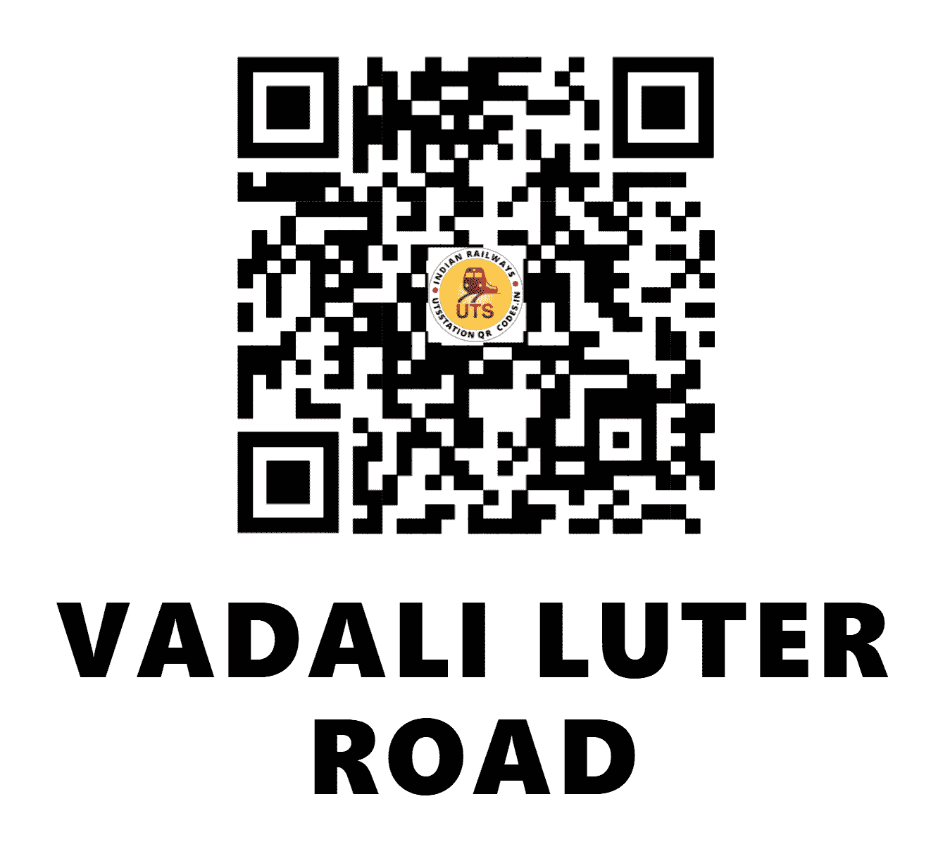 UTS QR Code for VADALI LUTER ROAD - VLTR (WR - GUJARAT)