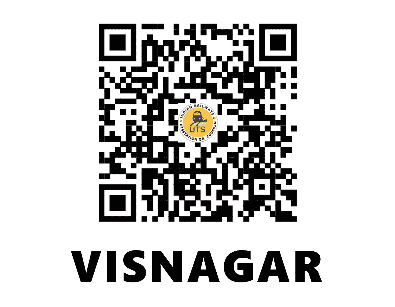 UTS QR Code for VISNAGAR - VNG (WR - GUJARAT)