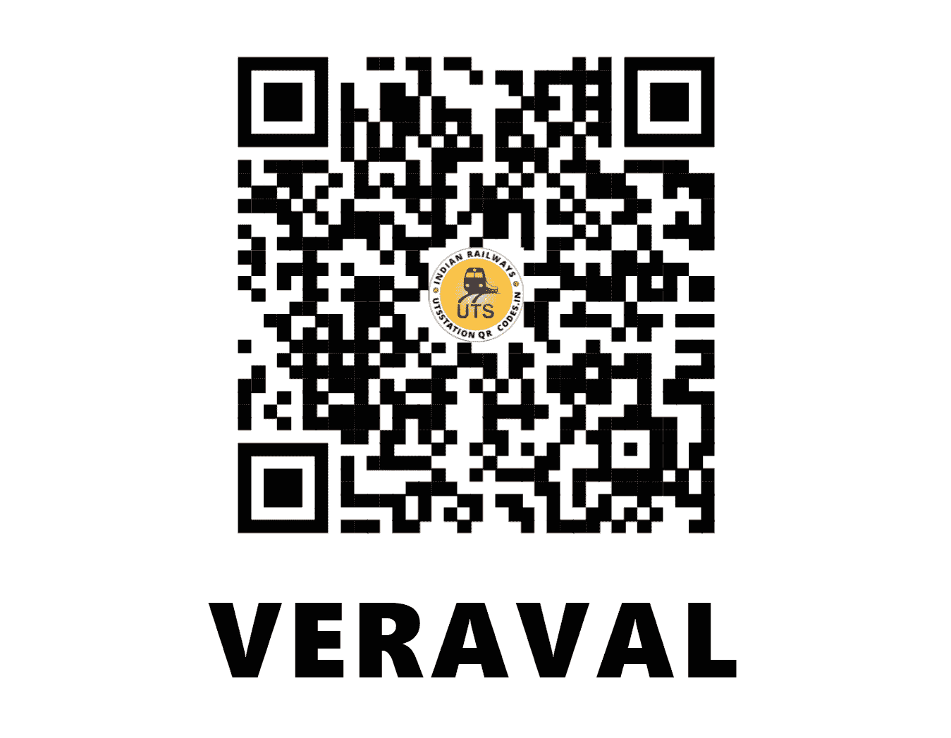 UTS QR Code for VERAVAL - VRL (WR - GUJARAT)