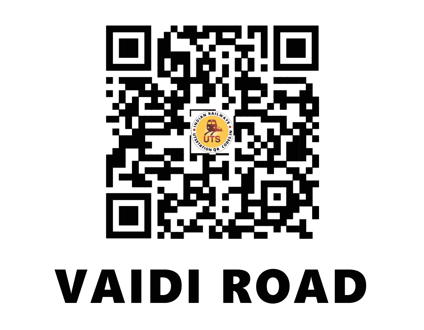 UTS QR Code for VAIDI ROAD - VRO (WR - GUJARAT)