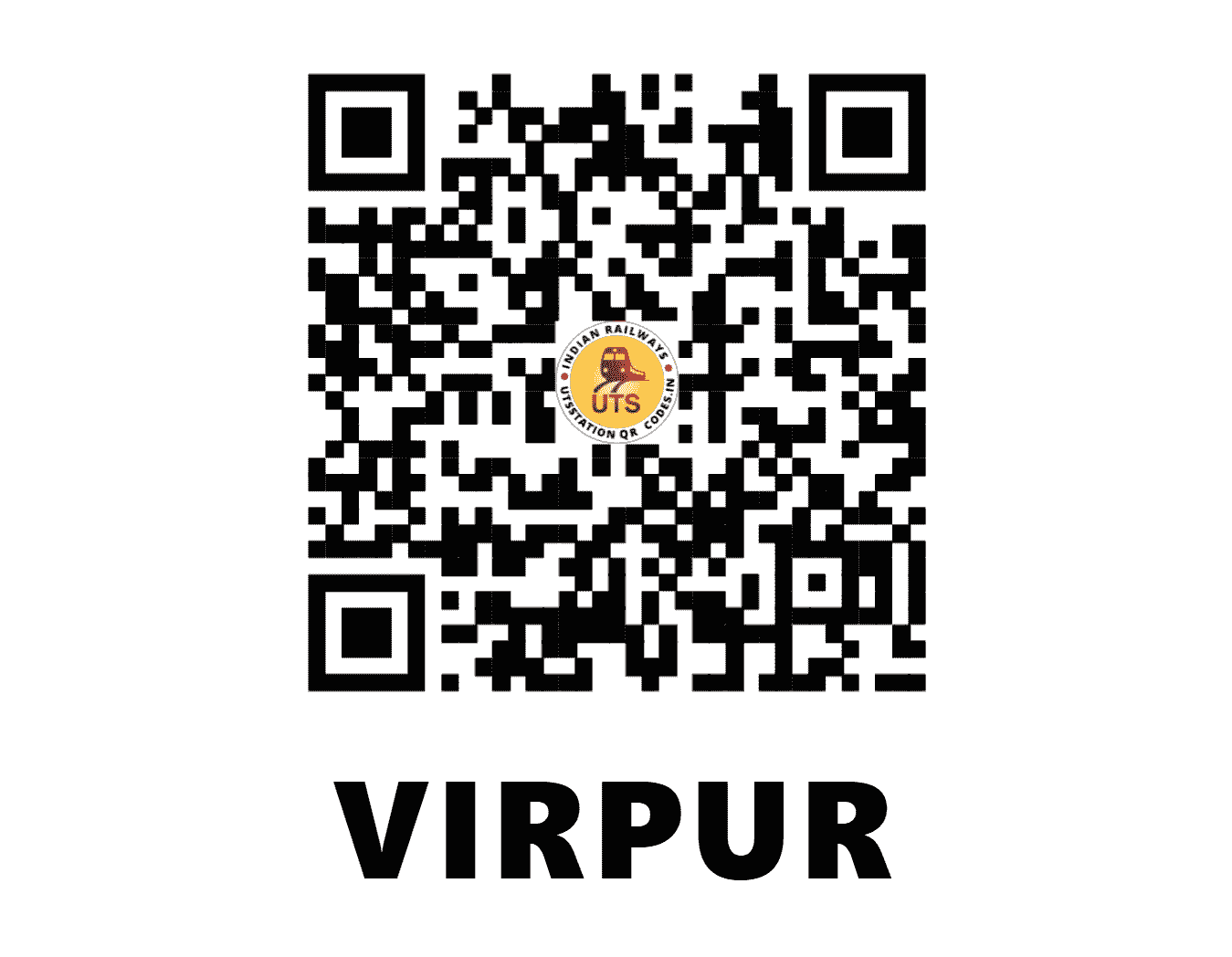 UTS QR Code for VIRPUR - VRR (WR - GUJARAT)