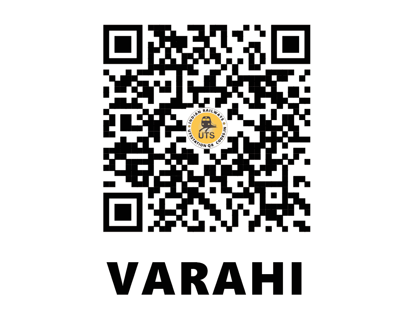UTS QR Code for VARAHI - VRX (WR - GUJARAT)