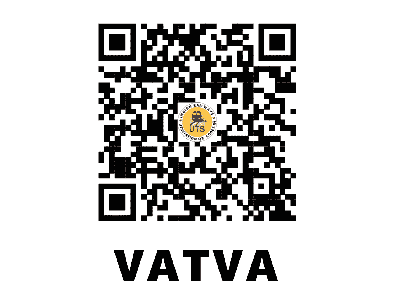 UTS QR Code for VATVA - VTA (WR - GUJARAT)