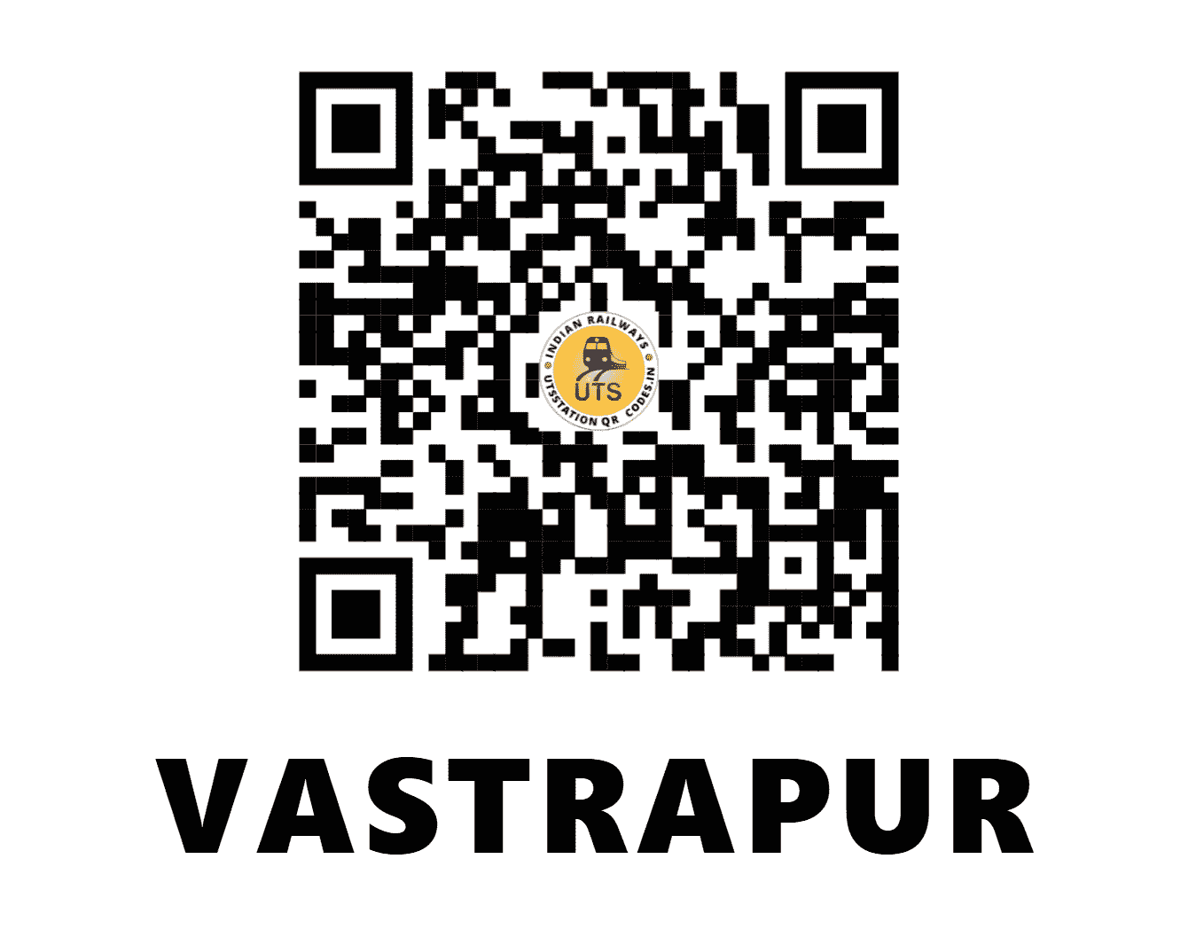 UTS QR Code for VASTRAPUR - VTP (WR - GUJARAT)