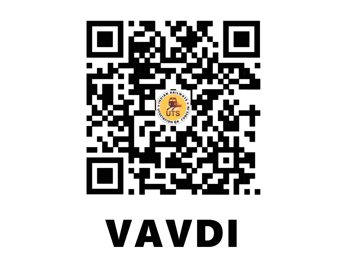 UTS QR Code for VAVDI - VVD (WR - GUJARAT)