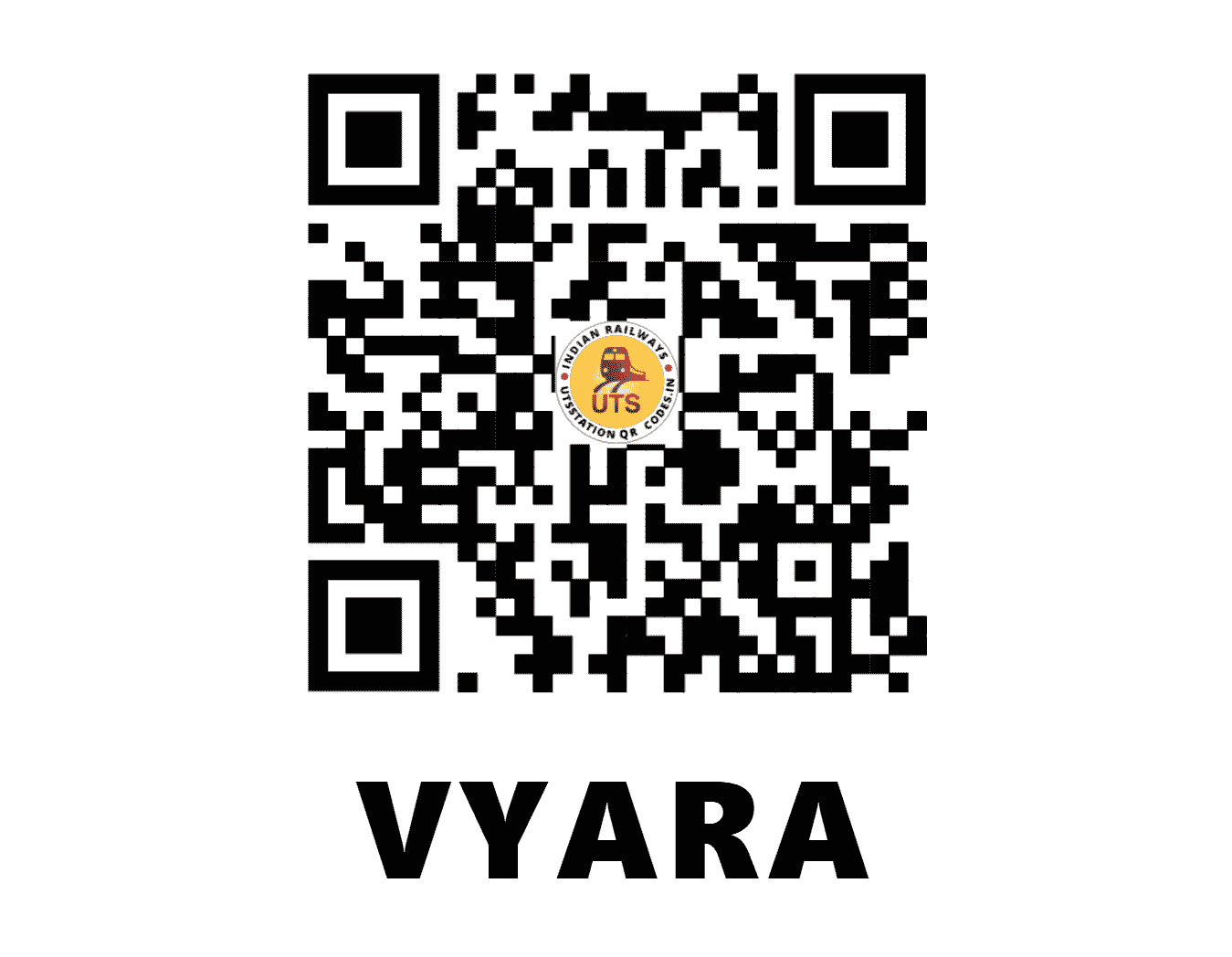 UTS QR Code for VYARA - VYA (WR - GUJARAT)