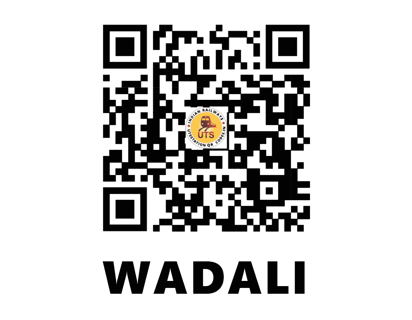 UTS QR Code for WADALI - WAD (WR - GUJARAT)