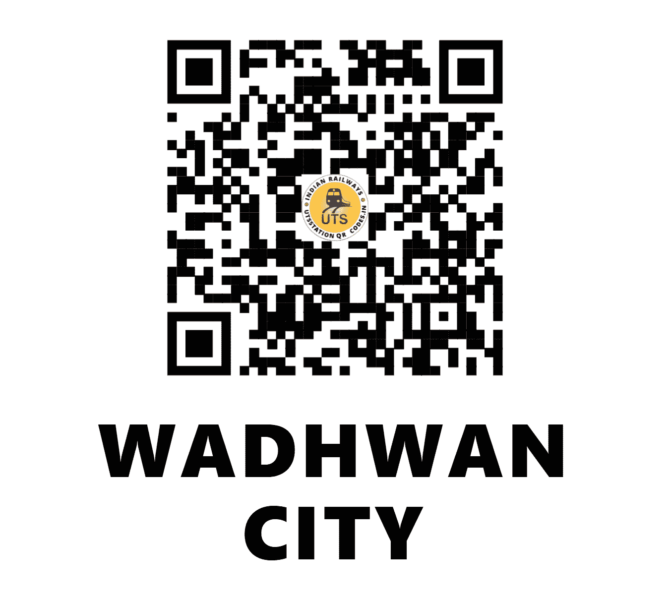 UTS QR Code for WADHWAN CITY - WC (WR - GUJARAT)