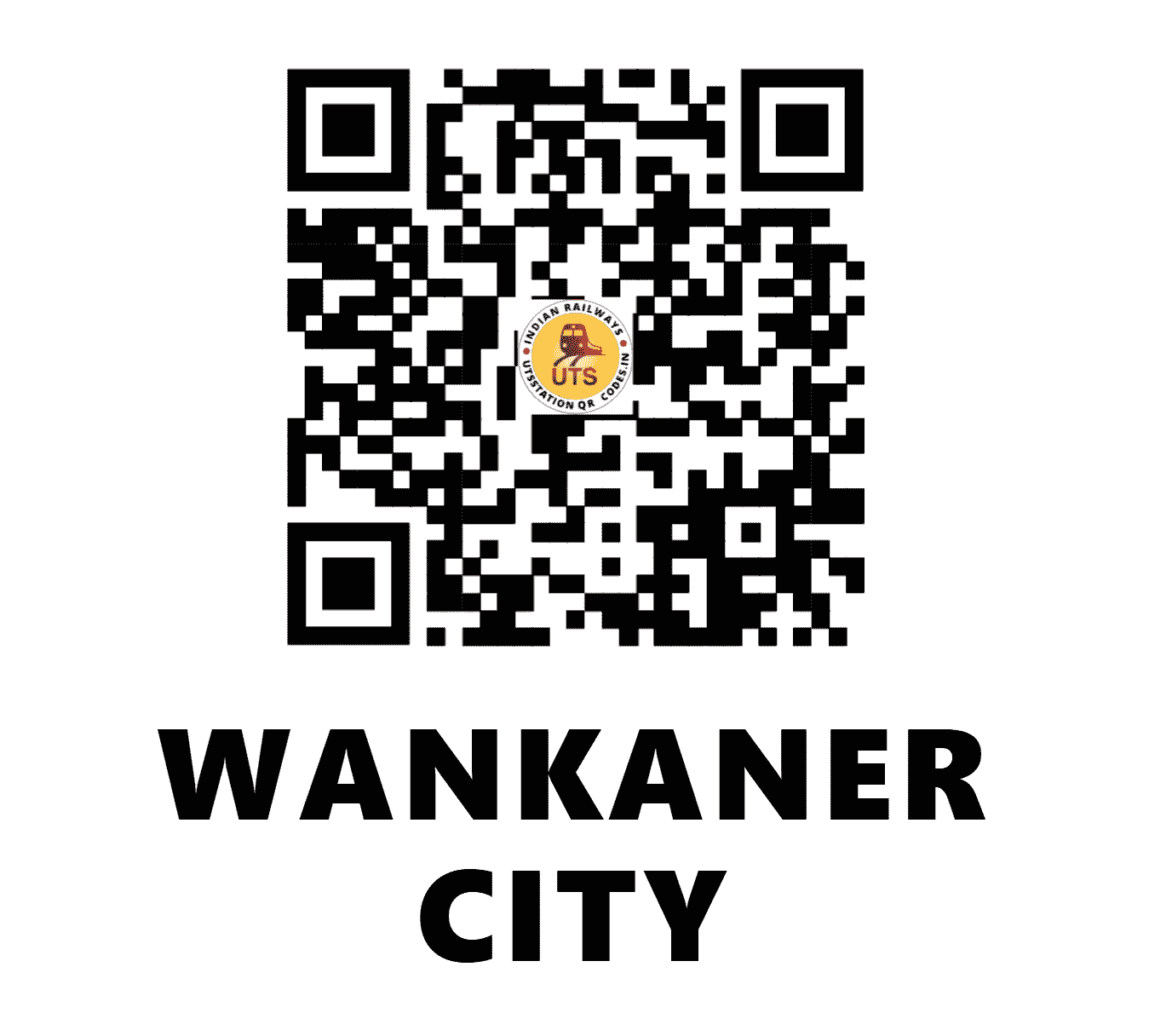 UTS QR Code for WANKANER CITY - WKRC (WR - GUJARAT)