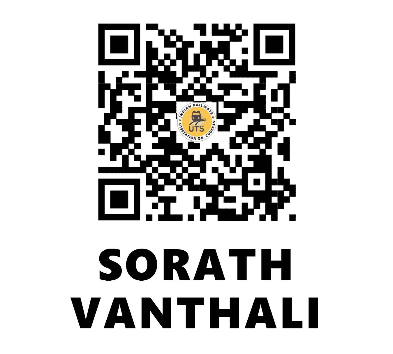 UTS QR Code for SORATH VANTHALI - WTS (WR - GUJARAT)