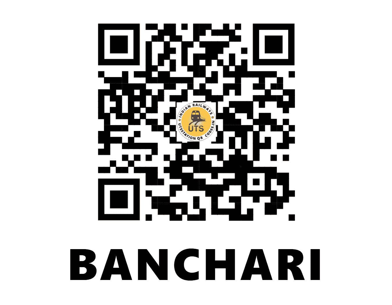 UTS QR Code for BANCHARI - BNCR (NC - HARYANA)