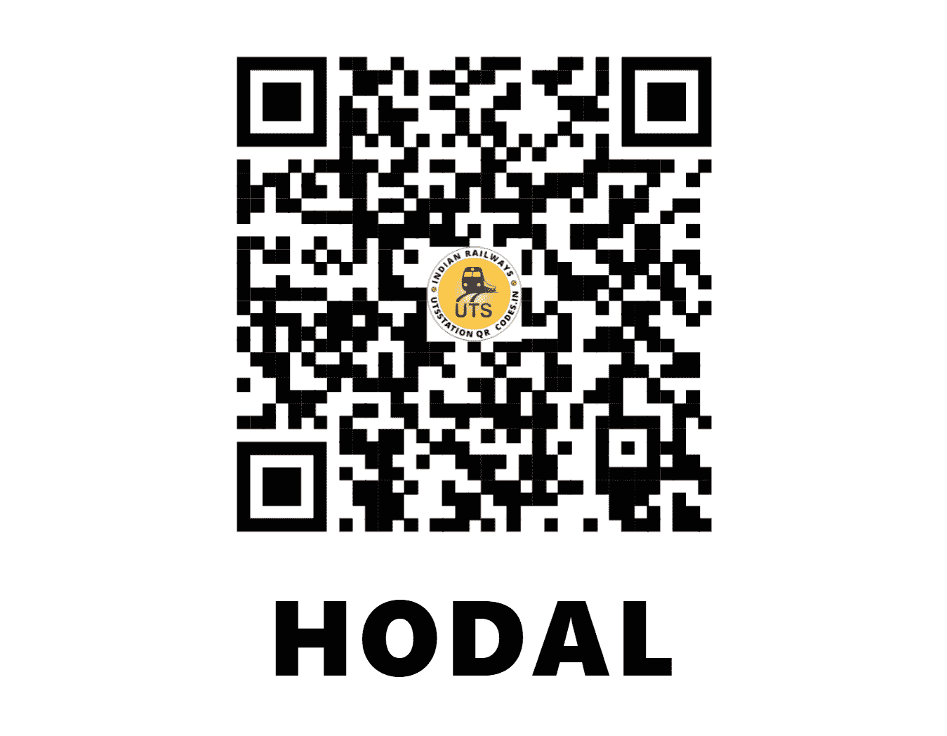 UTS QR Code for HODAL - HDL (NC - HARYANA)