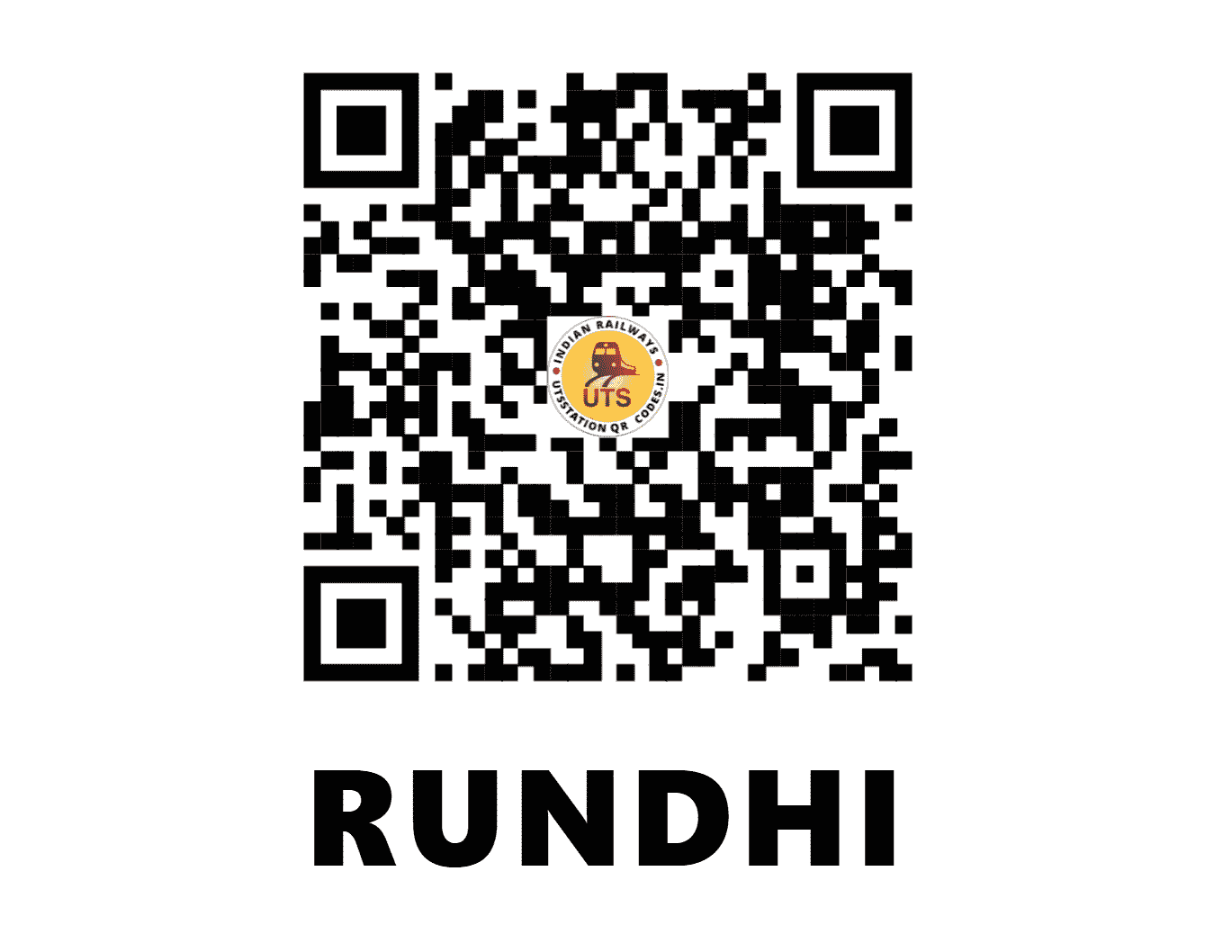 UTS QR Code for RUNDHI - RDE (NC - HARYANA)