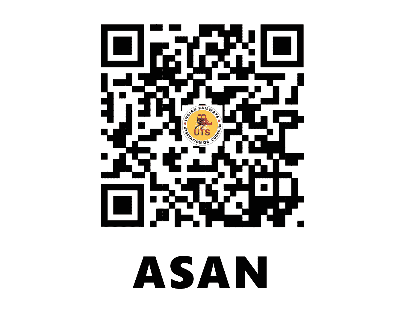 UTS QR Code for ASAN - ASAN (NR - HARYANA)