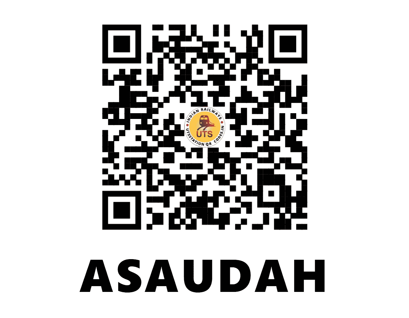 UTS QR Code for ASAUDAH - ASE (NR - HARYANA)