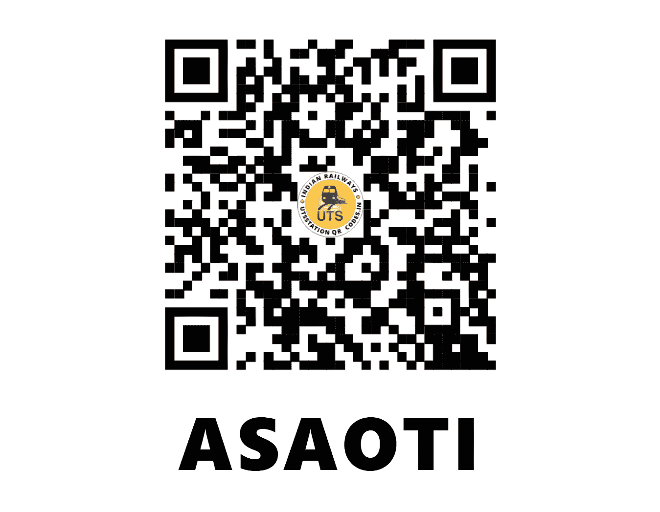 UTS QR Code for ASAOTI - AST (NR - HARYANA)