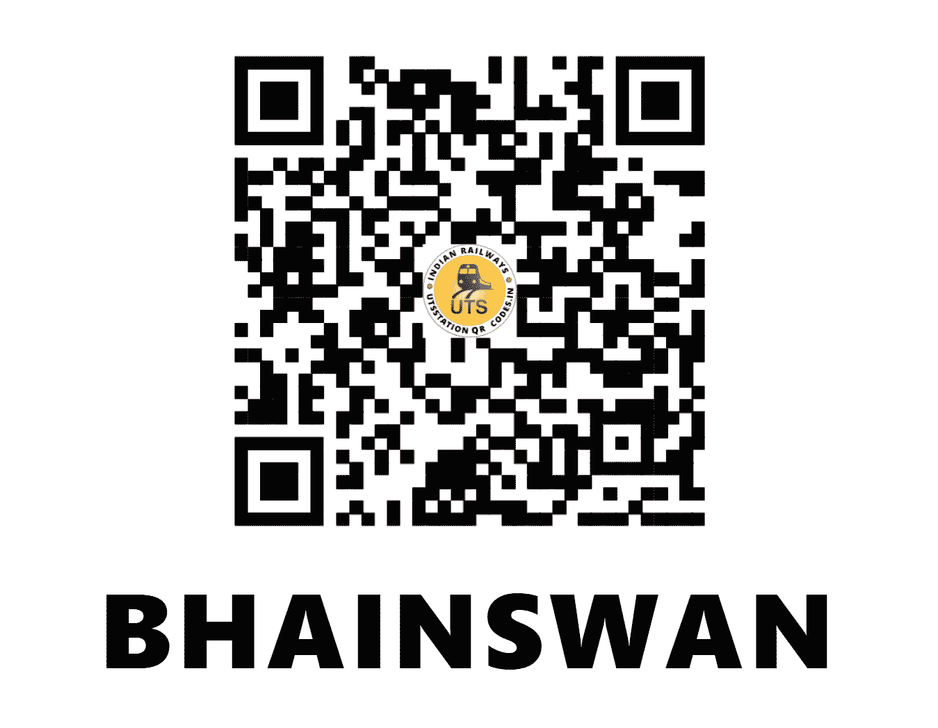 UTS QR Code for BHAINSWAN - BASN (NR - HARYANA)