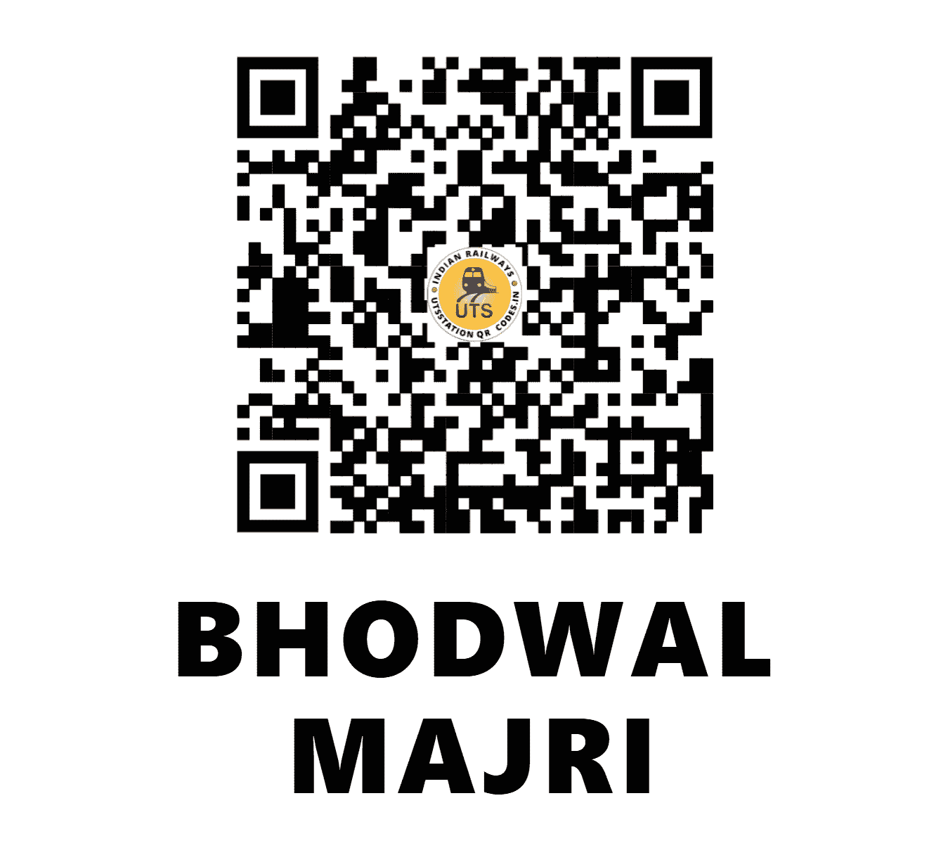 UTS QR Code for BHODWAL MAJRI - BDMJ (NR - HARYANA)
