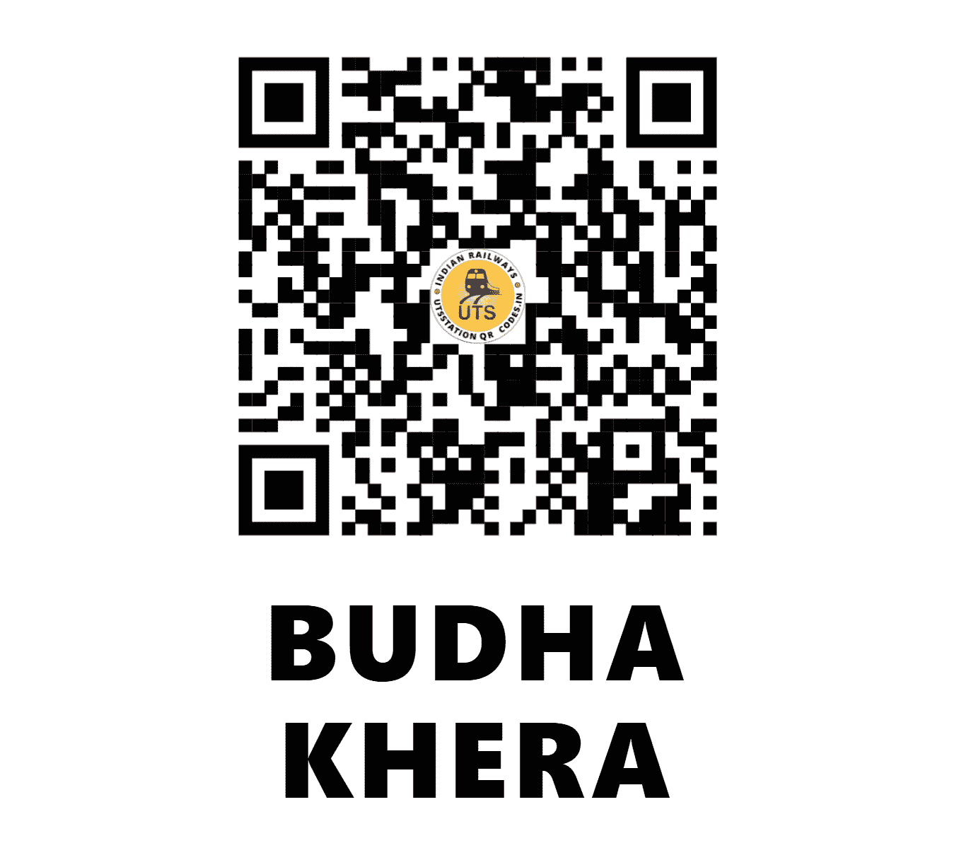 UTS QR Code for BUDHA KHERA - BKDE (NR - HARYANA)
