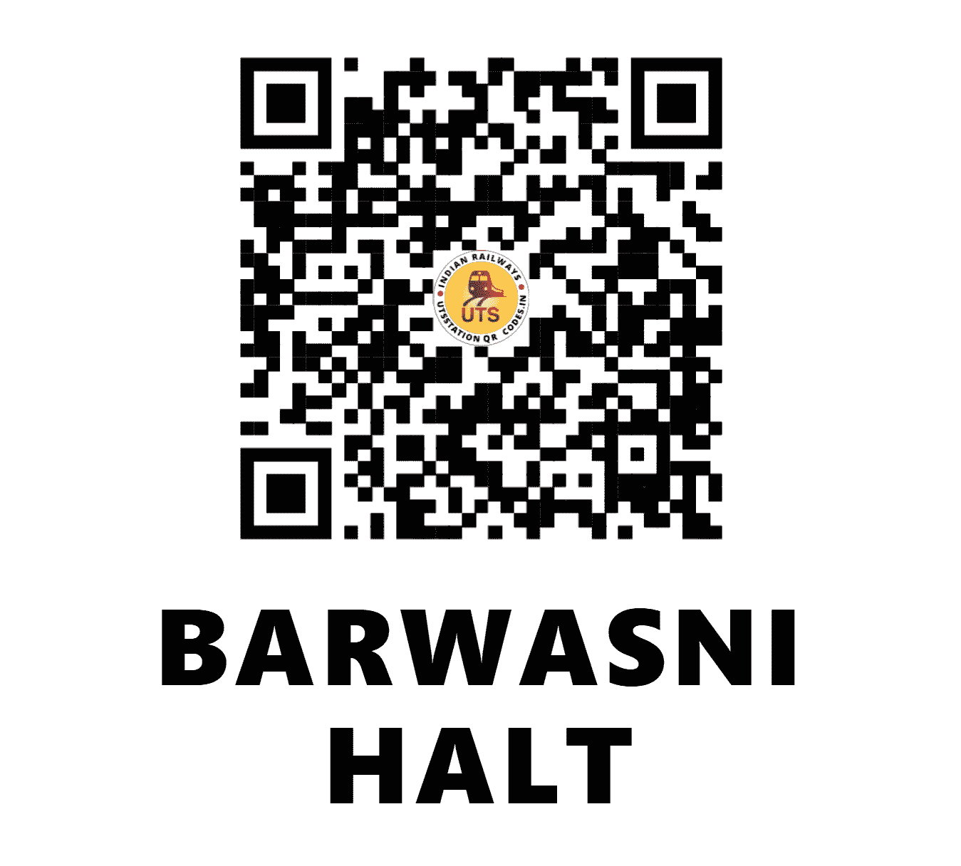UTS QR Code for BARWASNI HALT - BRNI (NR - HARYANA)