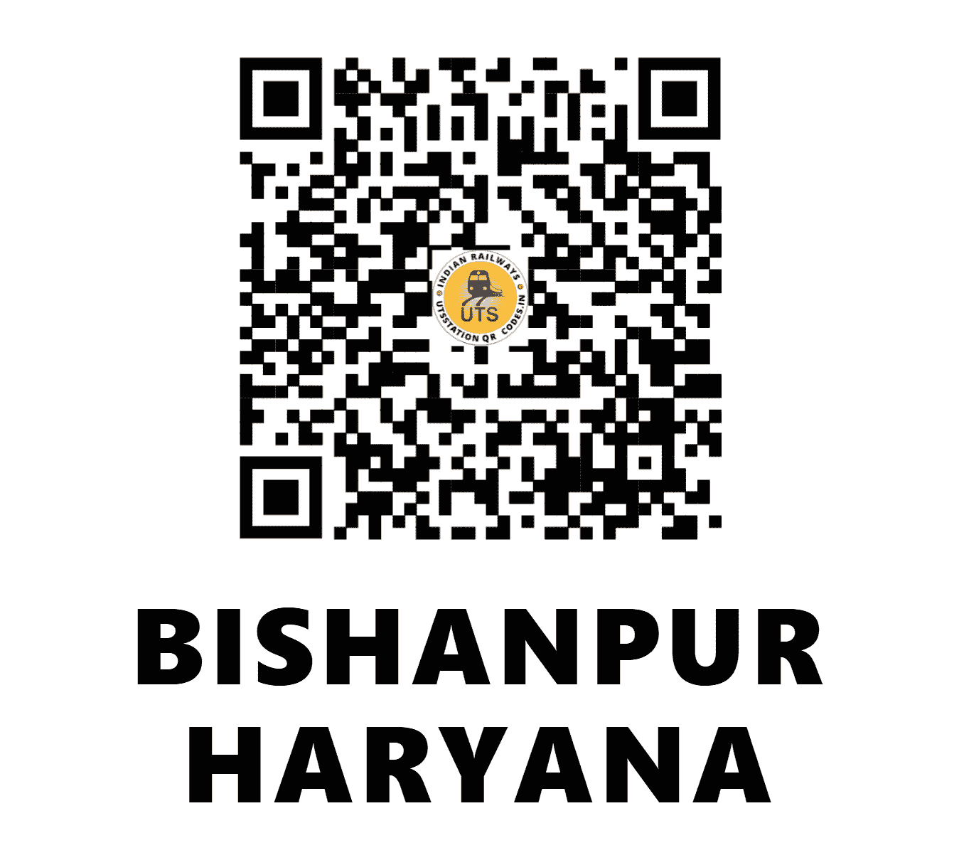 UTS QR Code for BISHANPUR HARYANA - BSPH (NR - HARYANA)