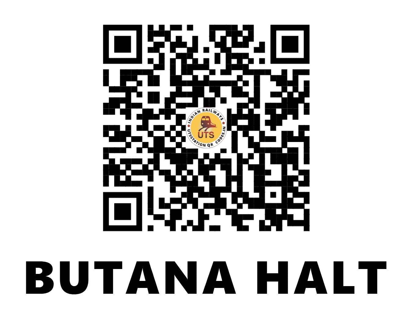 UTS QR Code for BUTANA HALT - BUTN (NR - HARYANA)
