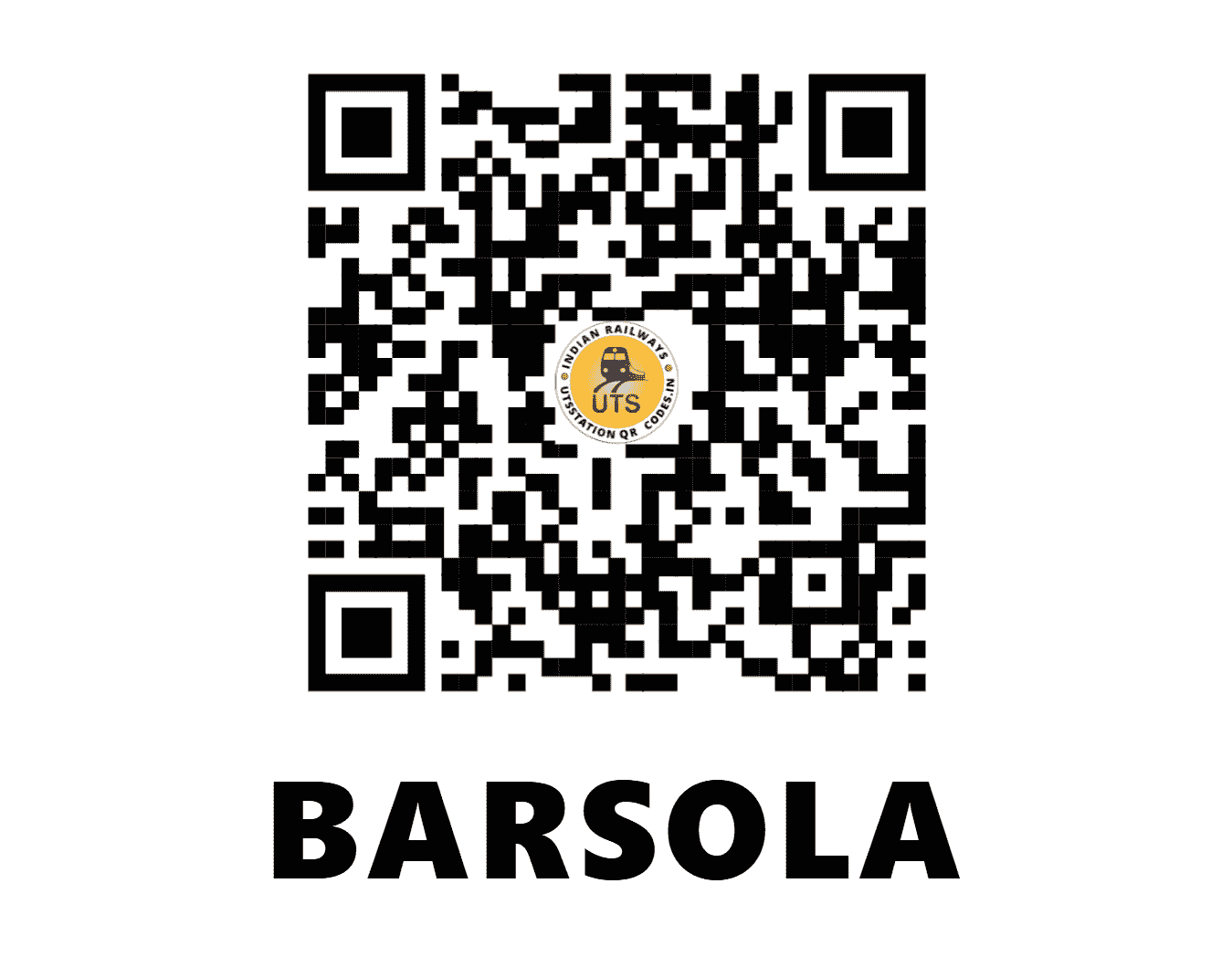 UTS QR Code for BARSOLA - BZO (NR - HARYANA)