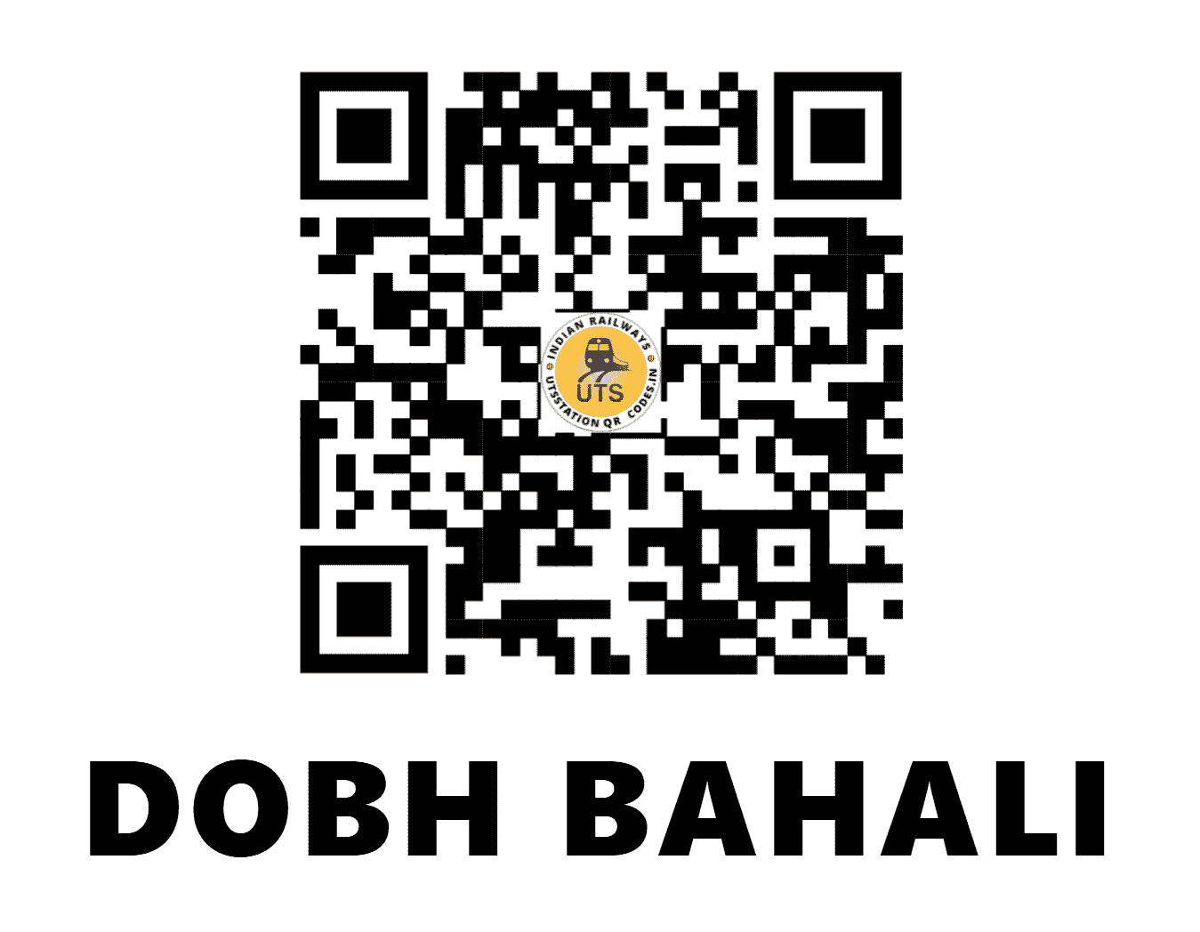 UTS QR Code for DOBH BAHALI - DBHL (NR - HARYANA)