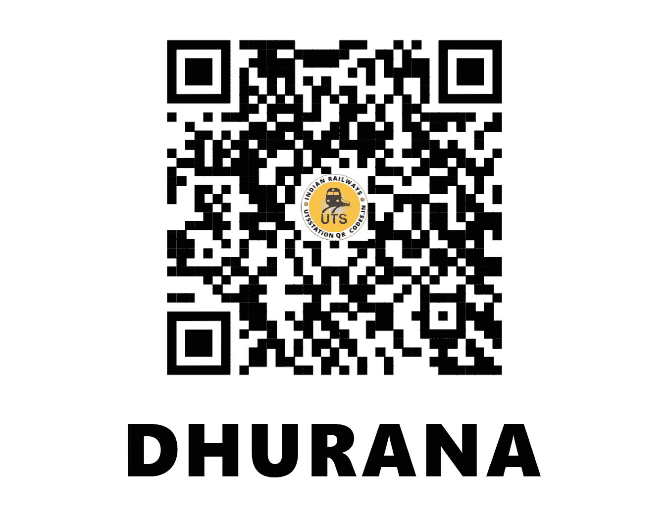 UTS QR Code for DHURANA - DHRN (NR - HARYANA)
