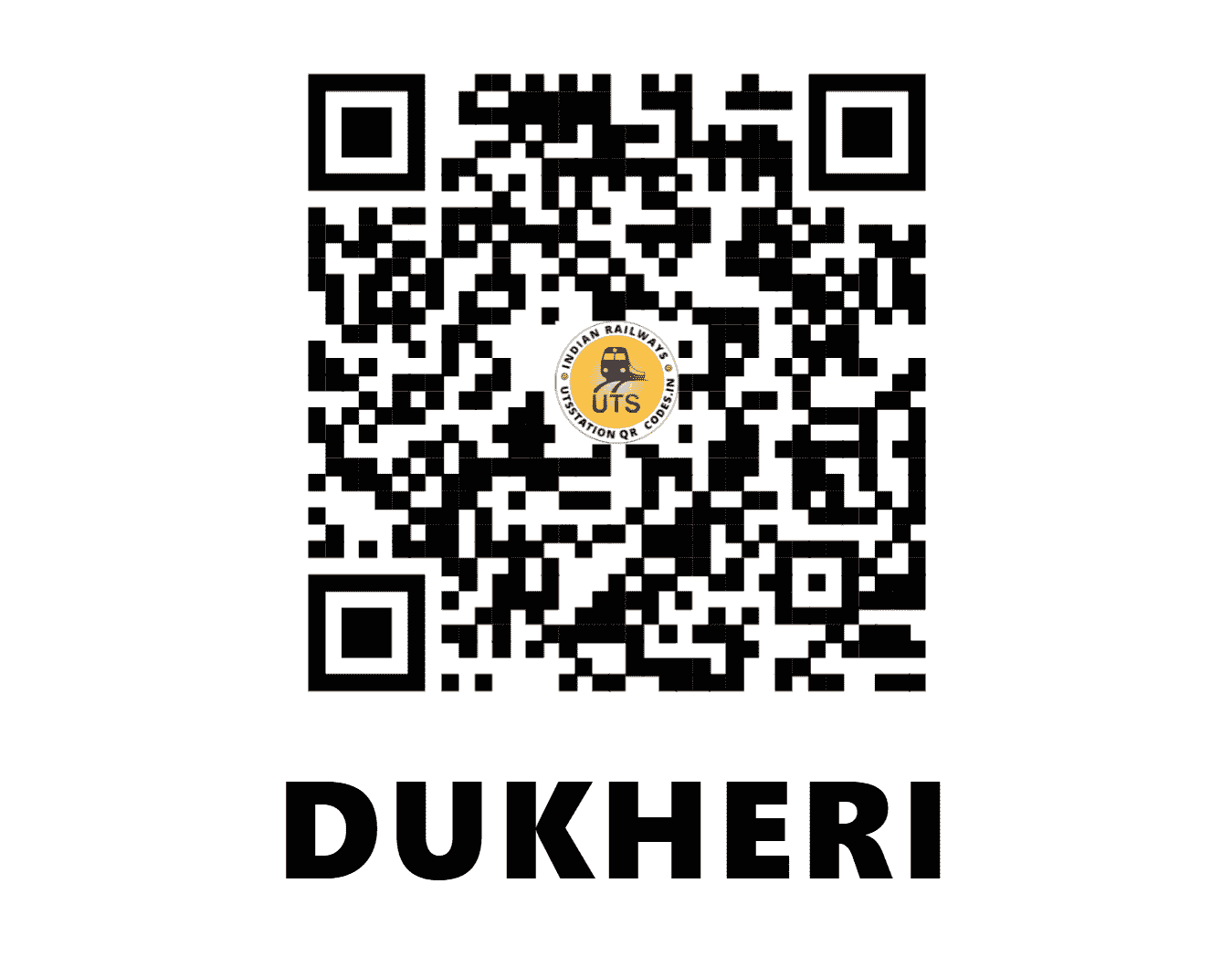 UTS QR Code for DUKHERI - DOKY (NR - HARYANA)
