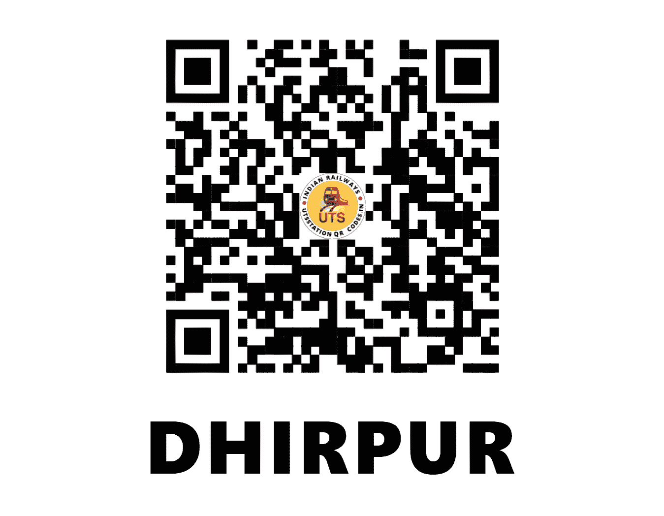 UTS QR Code for DHIRPUR - DPP (NR - HARYANA)