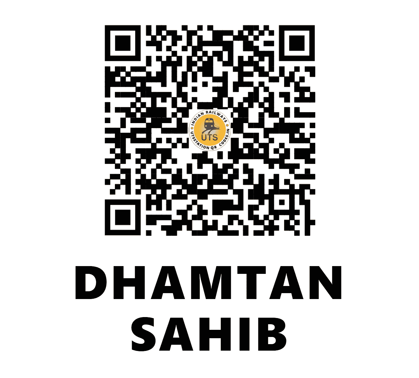 UTS QR Code for DHAMTAN SAHIB - DTN (NR - HARYANA)