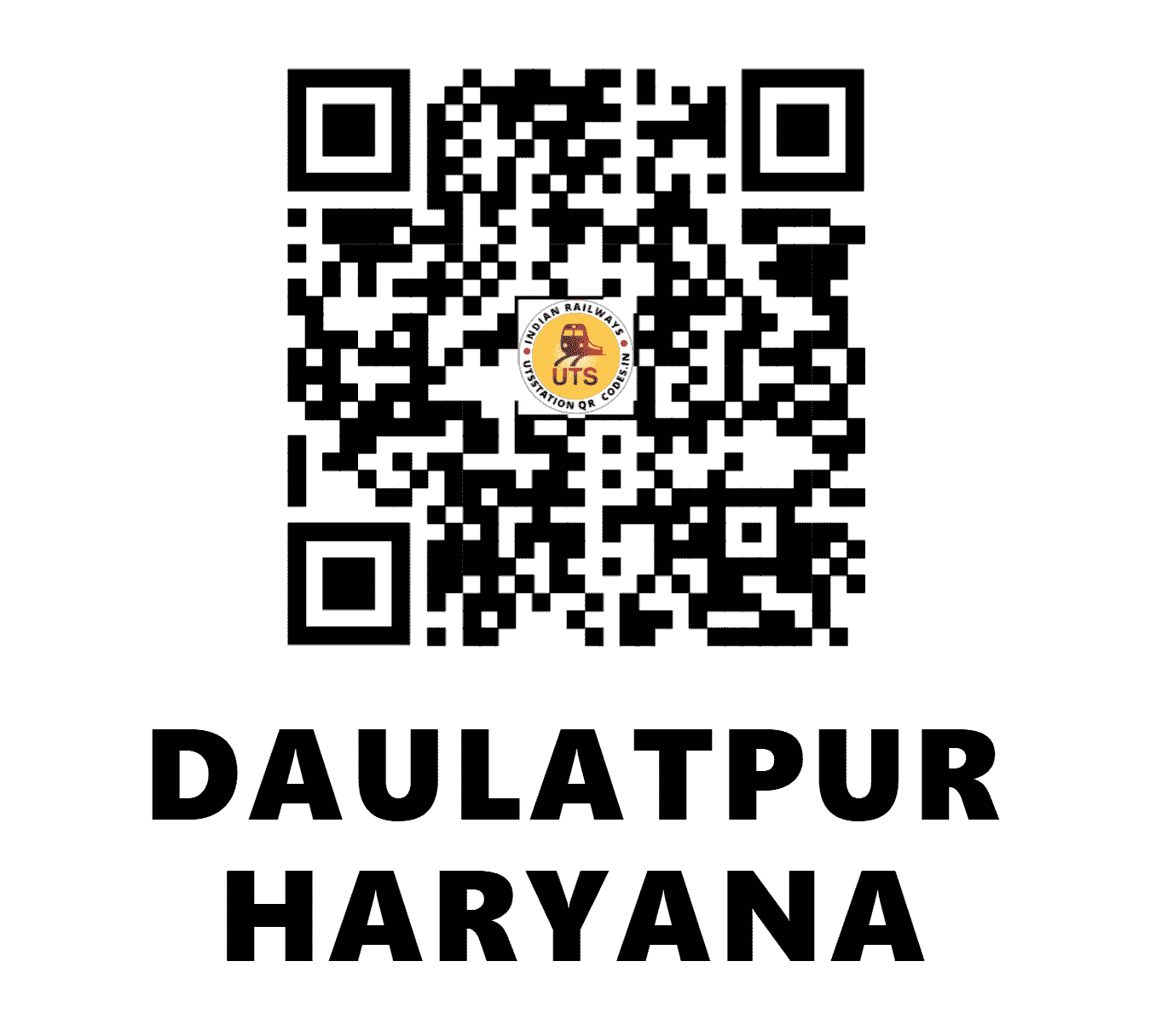 UTS QR Code for DAULATPUR HARYANA - DULP (NR - HARYANA)
