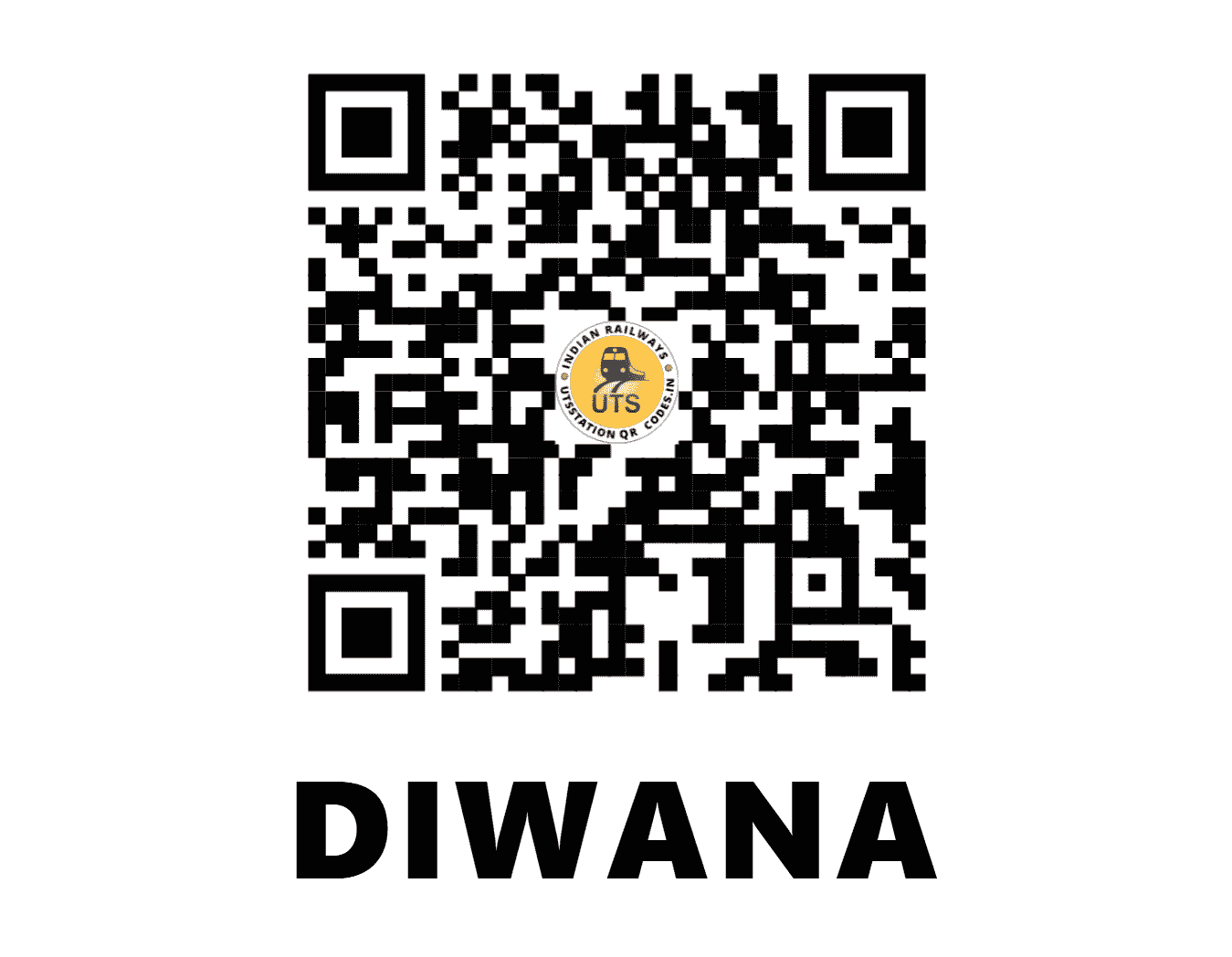UTS QR Code for DIWANA - DWNA (NR - HARYANA)