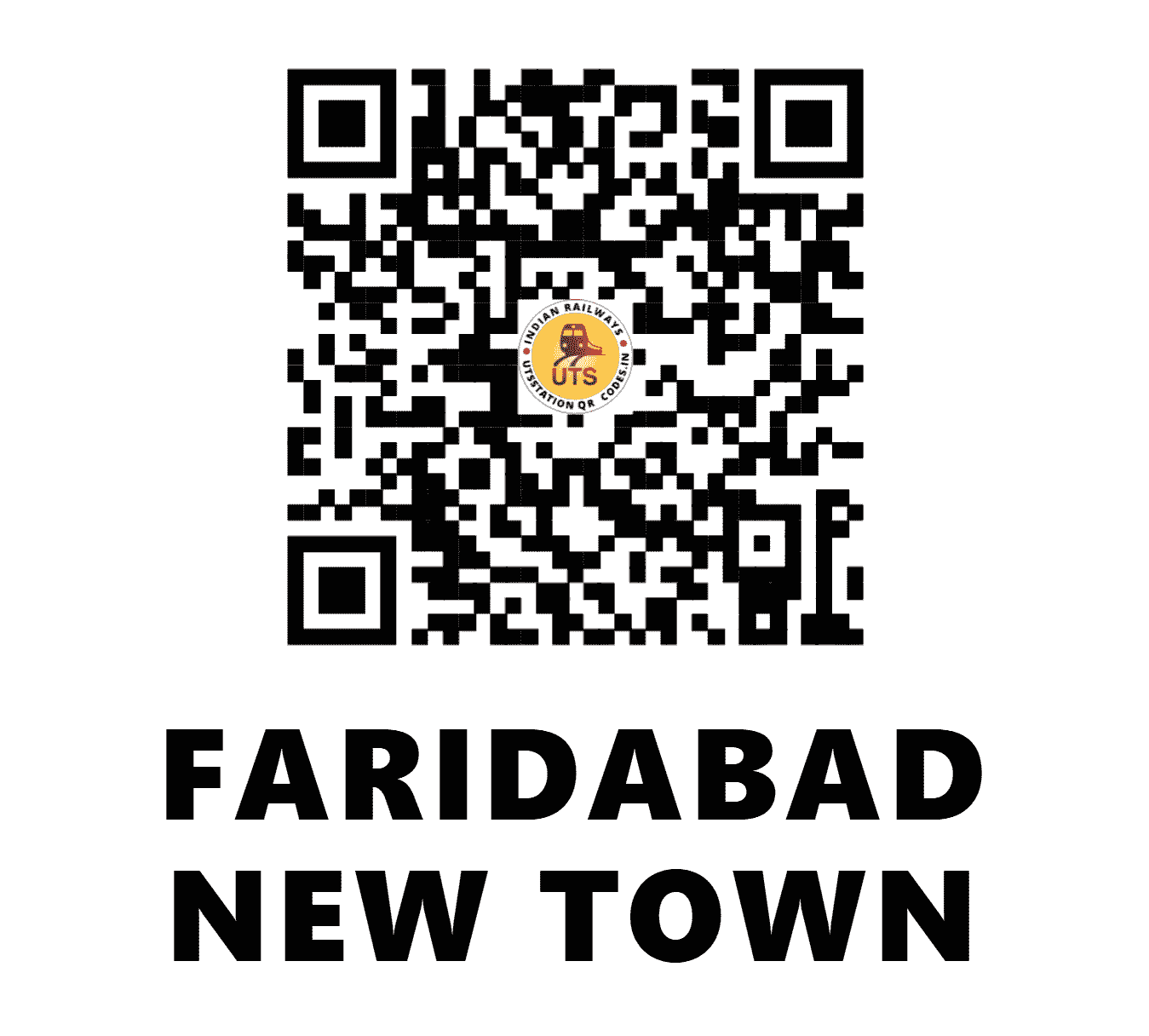 UTS QR Code for FARIDABAD NEW TOWN - FDN (NR - HARYANA)