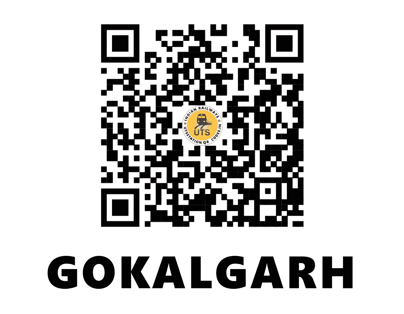 UTS QR Code for GOKALGARH - GKG (NR - HARYANA)