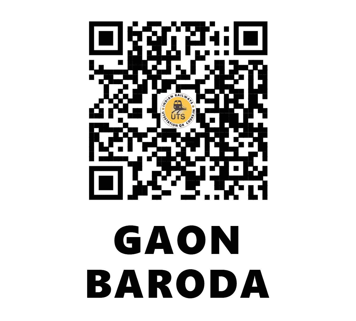 UTS QR Code for GAON BARODA - GNBA (NR - HARYANA)